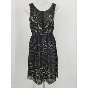 Free People Rocco Black Lace Open Back Dress